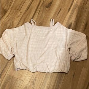 Free People crochet style sweater